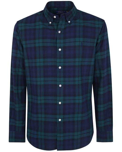 Polo Ralph Lauren Blue Shirt Woven Sport "Woven Sport Shirt" for men