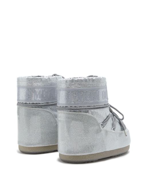 Moon Boot Metallic 'icon Glitter' Snow Boots