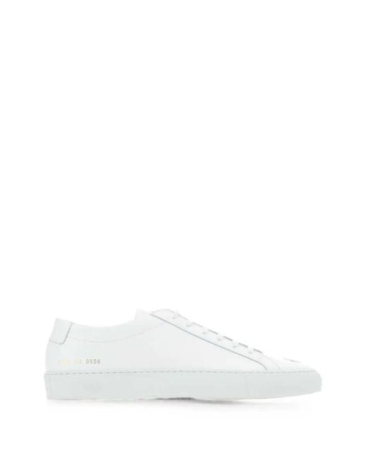 Common Projects White Trainers Leather "Originals Achilles" Low Sneake for men