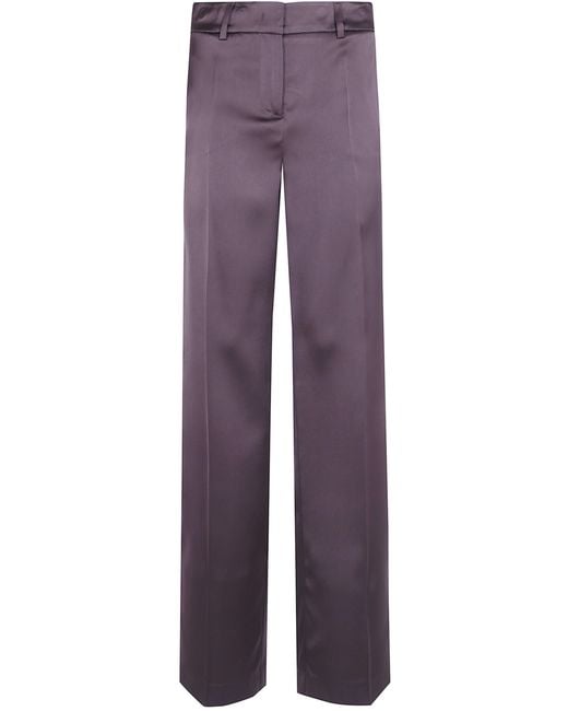 DR. HOPE Purple Pants Classic Tailored Trousers