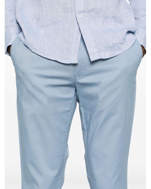 Michael Kors Blue Slim Cotton Chino Trouser for men
