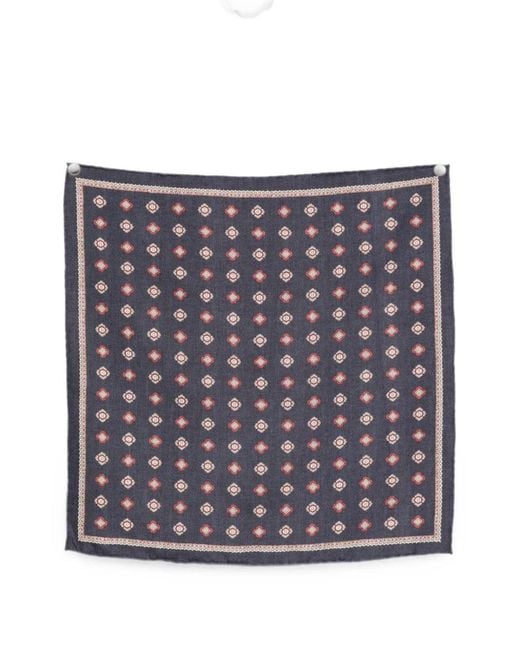 Brunello Cucinelli Gray Scarf "Pocket Square" for men