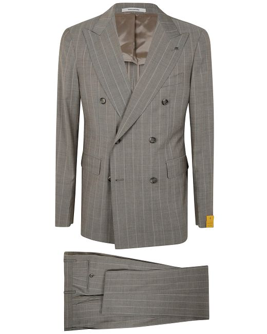 Tagliatore Gray Trousers Suit for men