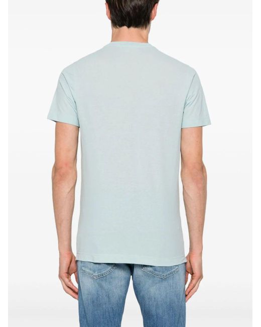 Zanone Blue Short Sleeves T-shirt for men