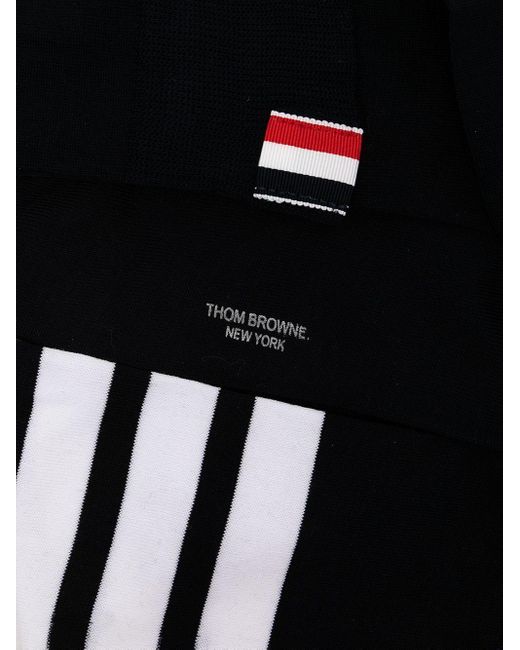 Thom Browne Black 4-bar Stripe Cotton Socks