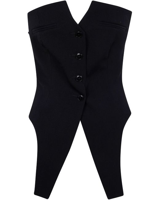 Alexander Wang Blue Deconstructed Vest