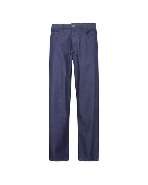 Giorgio Armani Blue Classic Straight Denim for men