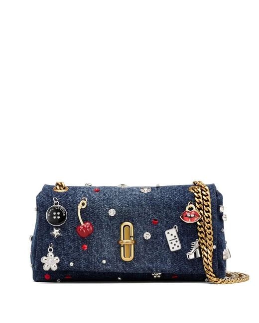 Marc Jacobs Blue "The Dual Chain Mini Bag" Denim Mini Bag