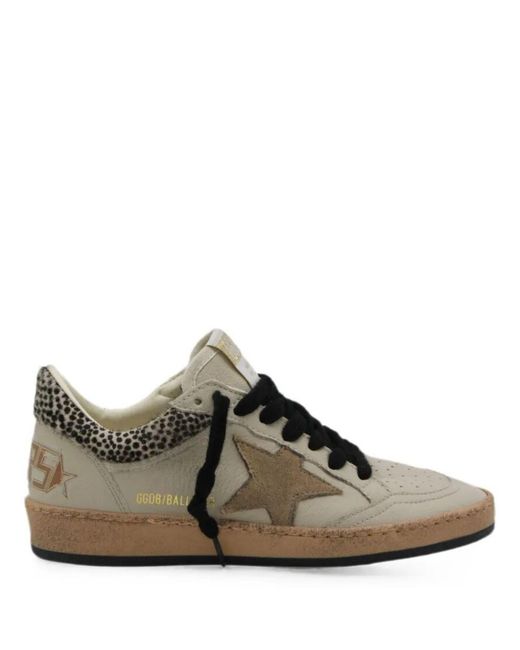 Golden Goose Deluxe Brand Brown Ball Star Leather Sneakers