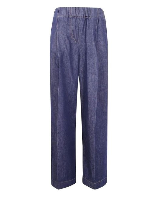 Semicouture Blue Jimmy Trousers