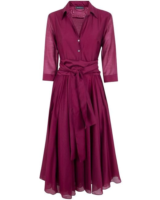 DR. HOPE Red Long Rounded Dress