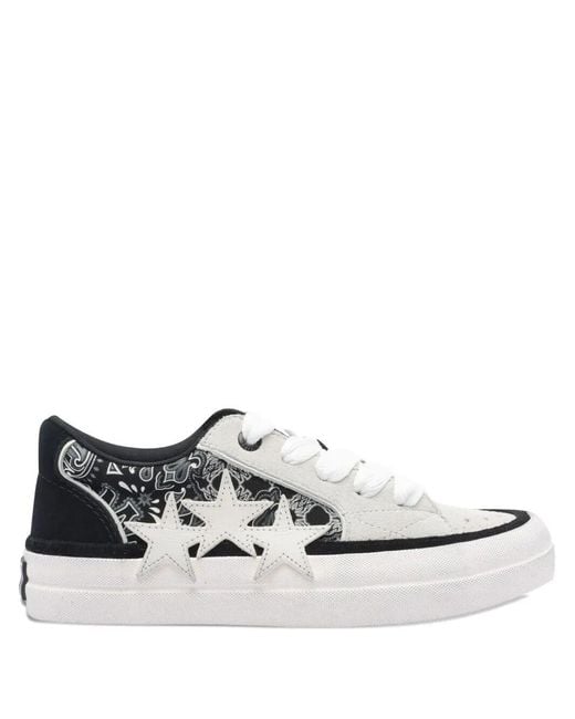 Amiri White Bandana Sunset Skate Sneakers for men