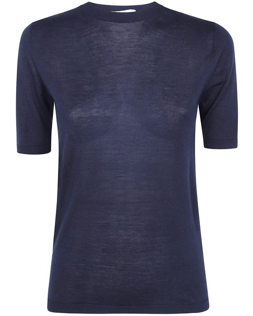 Max Mara Blue Sweater Classic "Mxm Aceti"
