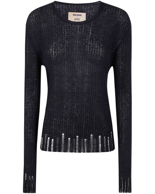 Uma Wang Blue Long Sleeves Top