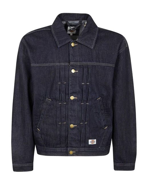 Dickies Blue "Selvedge Pleated" Denim Jacket
