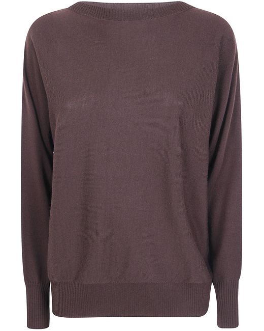 D.exterior Brown D. Exterior Sweater Merino Round Neck "Oversized Merino Round Neck"