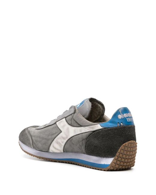 Diadora Gray Equipe H Dirty Stone Wash Evo Sneaker for men