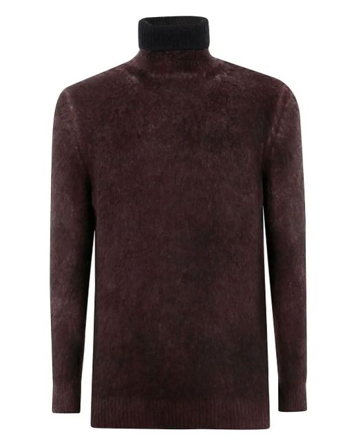 Pullover Collo Alto di Avant Toi in Brown da Uomo