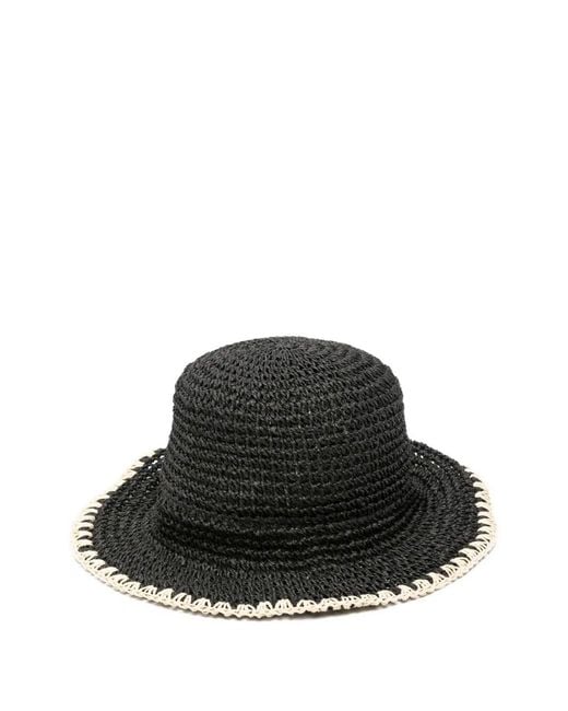 By Malene Birger Black "Strawilla" Hat