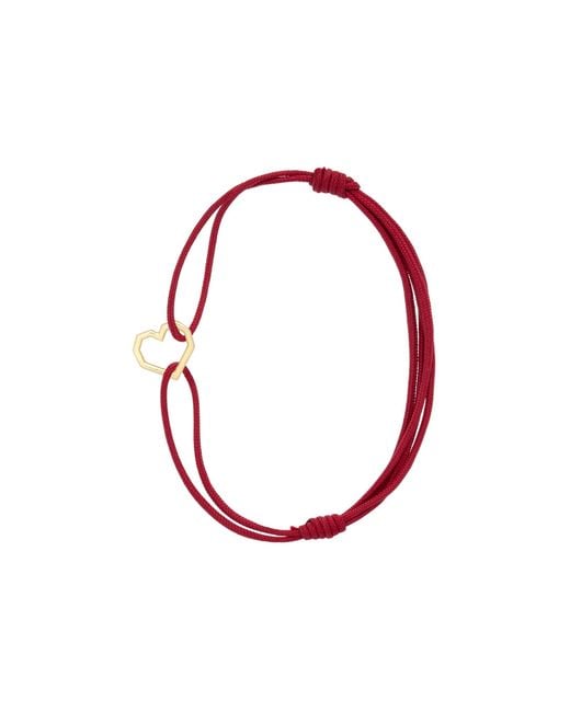 Aliita Red "Corazon Puro" Cord Bracelet
