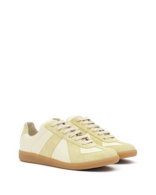 Maison Margiela White Replica Low-top Leather Sneakers for men
