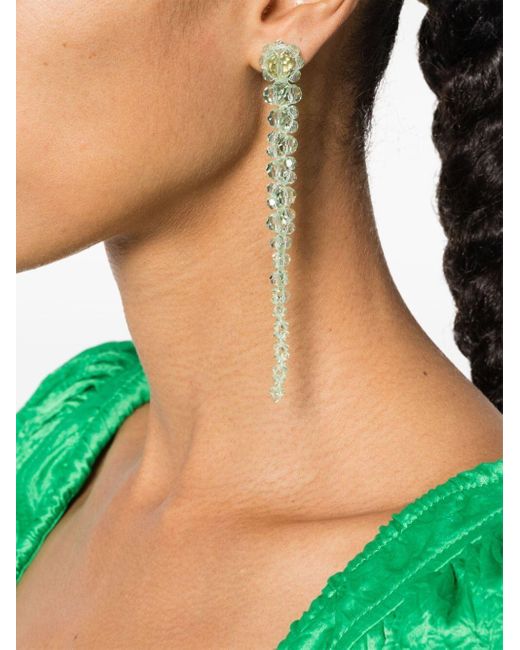 Simone Rocha Green Drip Earrings Accessories
