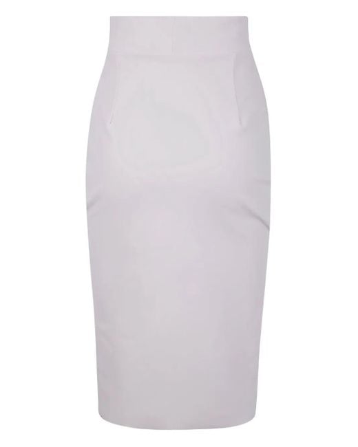La Petite Robe Di Chiara Boni White "Lumi" Jersey Skirt