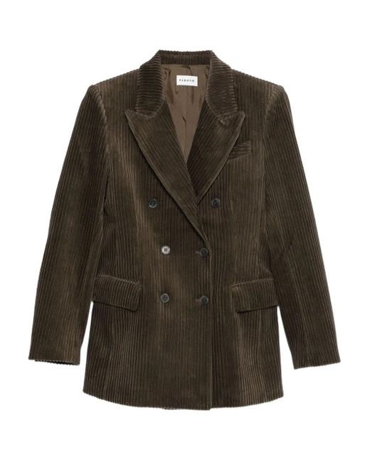 P.A.R.O.S.H. Green P. A.R. O.S. H. Double Breasted Courduroy Jacket