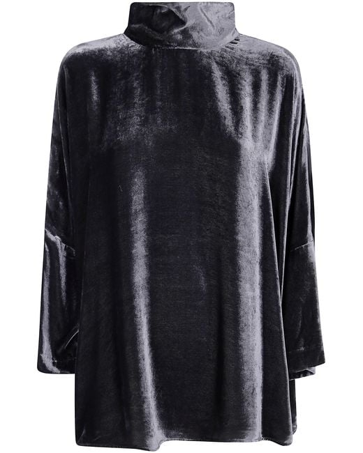 Gentry Portofino Black Shirt Viscose Silk "D214Vv"
