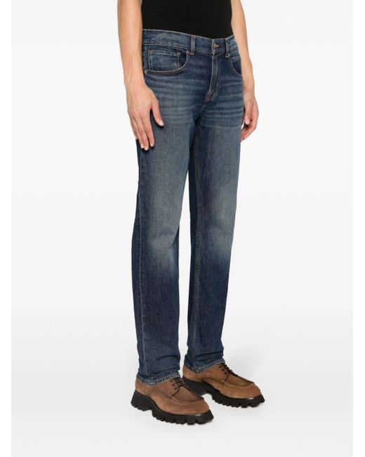 7 For All Mankind Blue The Straight Upgrade Jeans Clothing for men