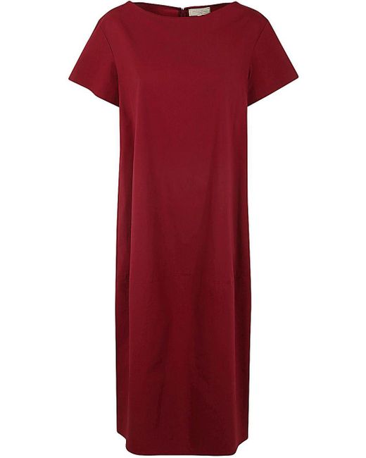 Antonelli Red Norman Short Sleeves Dress