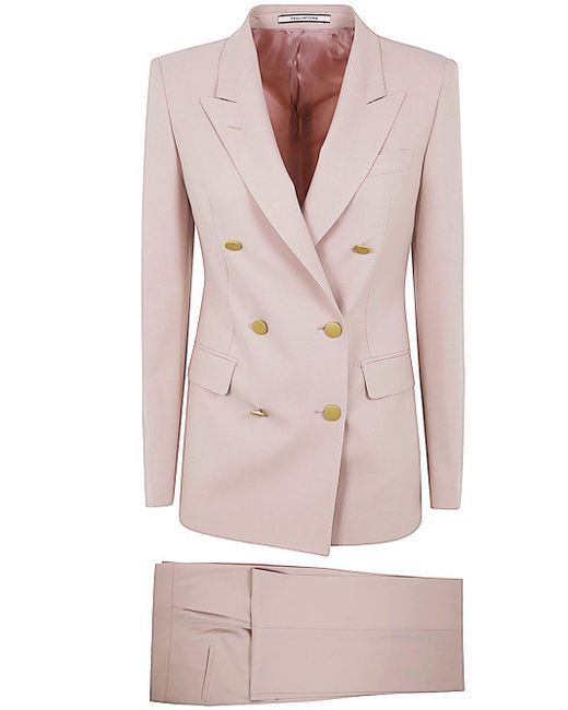 Tagliatore Pink Paris10 Double Breasted Suit
