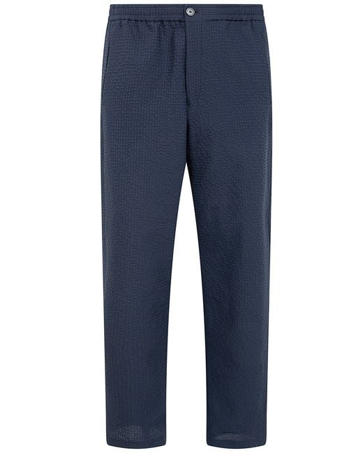 Emporio Armani Blue Trousers Dark for men