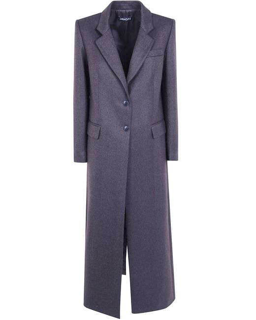 DR. HOPE Blue Coat Single Breasted Long