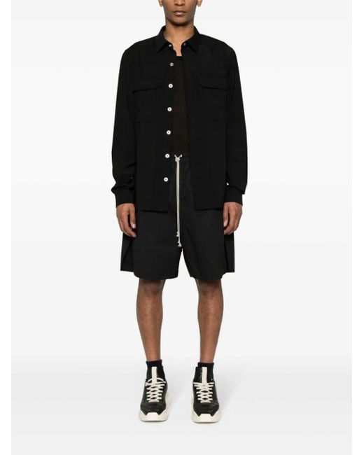 Rick Owens Black Outershirt Clothing for men