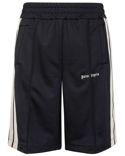 Palm Angels Blue Classic Logo Track Shorts for men