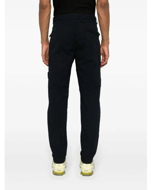 Stone Island Blue Regular Tapered Trousers Clothing for men