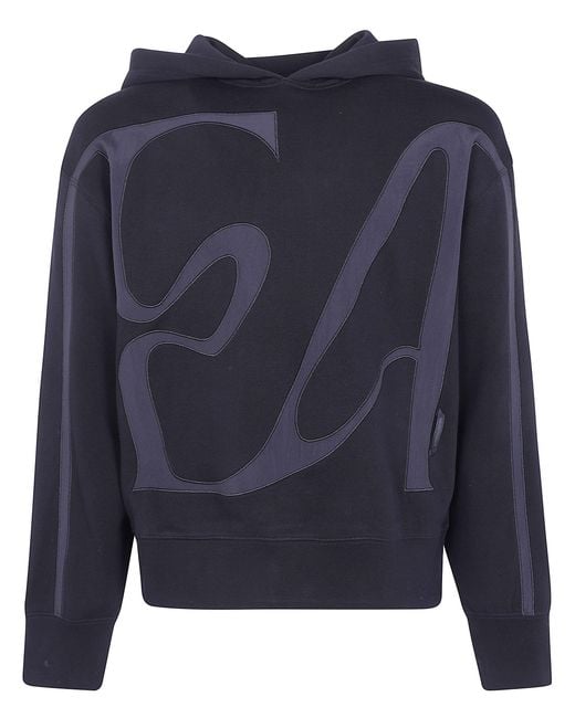 Emporio Armani Blue Sweatshirt Logo for men