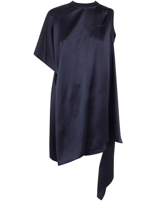 Coperni Black "Zero Waste" Draped Dress
