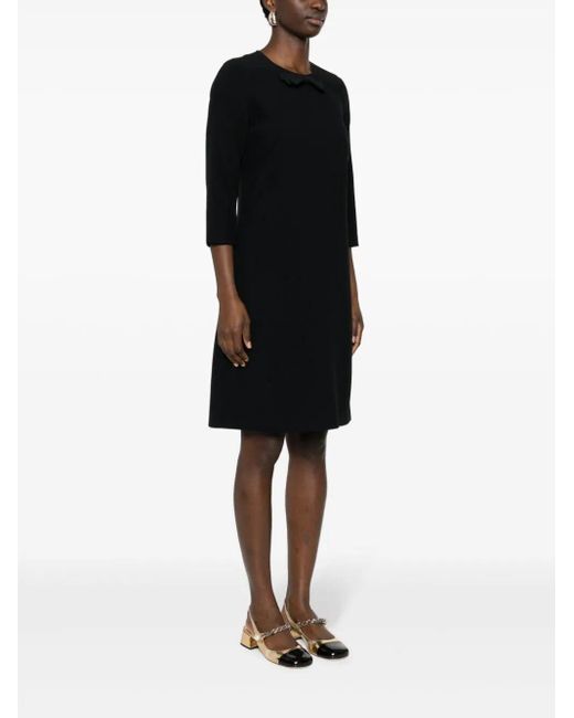 N°21 Black Three Quarter Sleeve Mini Dress Clothing