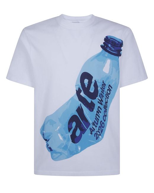 Arte' Blue T-Shirt Graphic "Bottled Graphic" for men