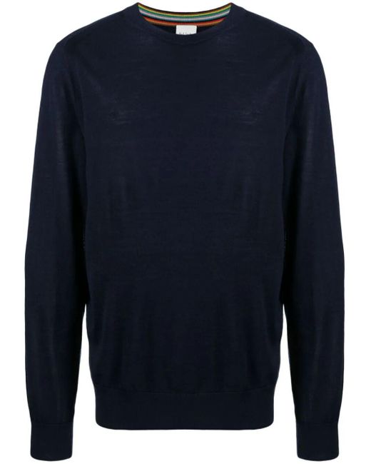 Paul Smith Blue Sweater Crew Neck for men