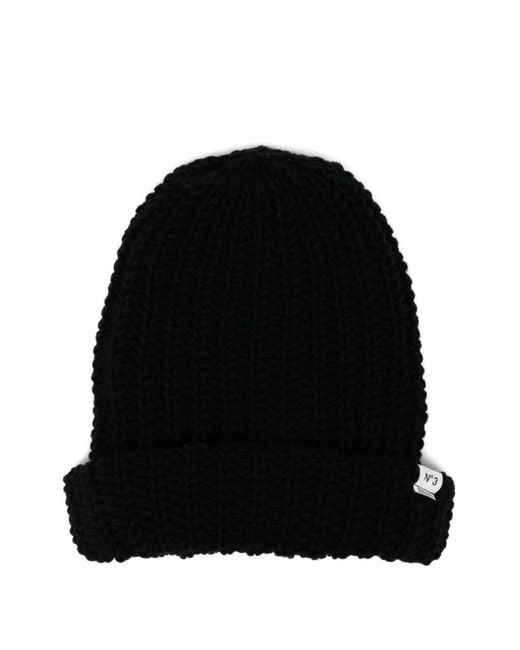 Maison Mihara Yasuhiro Black Bedwin Huge Beanie