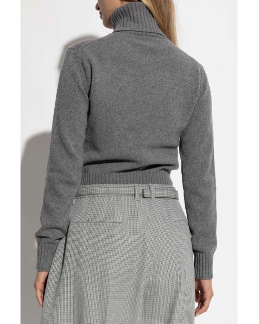 AMI Gray De Coeur Cashmere Jumper