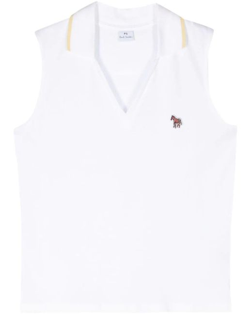 PS by Paul Smith White Polo Top
