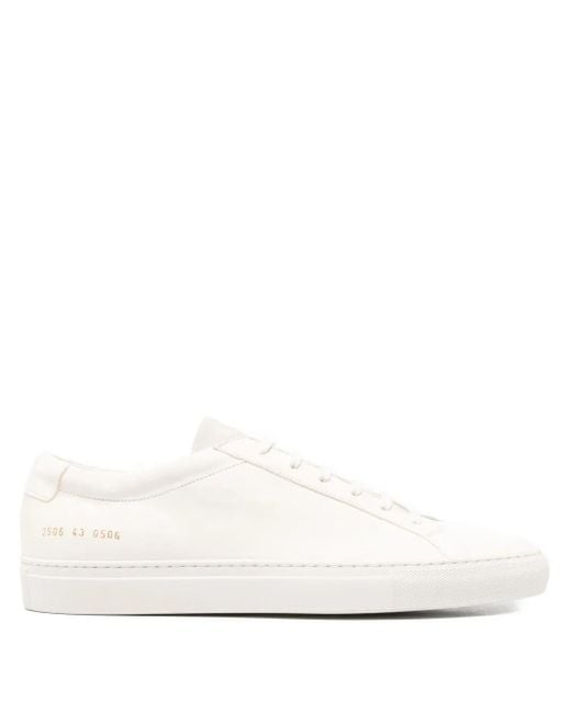 Common Projects White "Achilles Premium" Sneakers for men