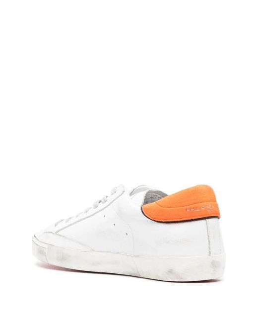 Philippe Model White Prsx Low Sneakers Shoes for men