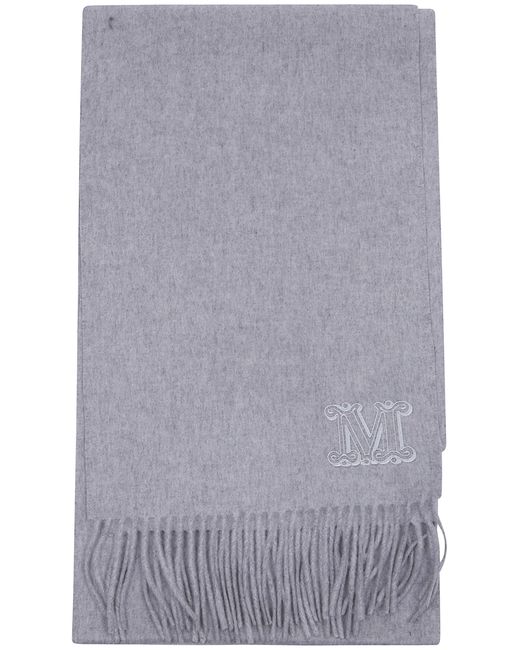 Max Mara Gray "Wadalia" Classic Scarf