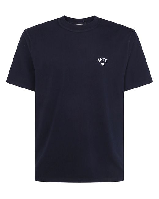 Arte' Blue T-Shirt Short Sleeve "Arte Heart" for men