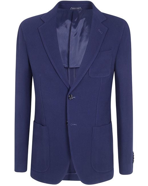 Giorgio Armani Blue Jacket Single Breasted "Night Sky" for men